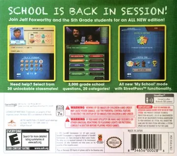 Are You Smarter Than a 5th Grader (Usa) box cover back